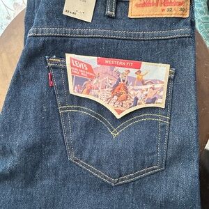 Levi's Men's Dark Blue Western Fit Jeans